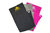 Fitnesshandtuch schwarz & pink & grau 3er-Set