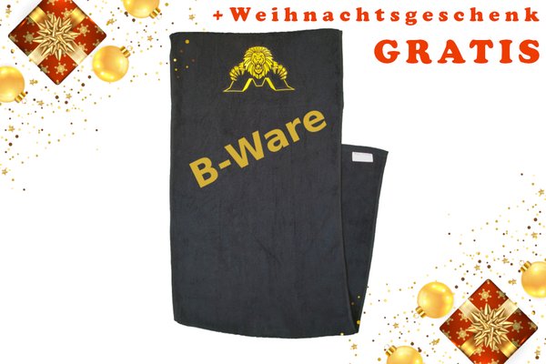 Fitnesshandtuch schwarz (B-Ware)   (Weihnachts - Special)